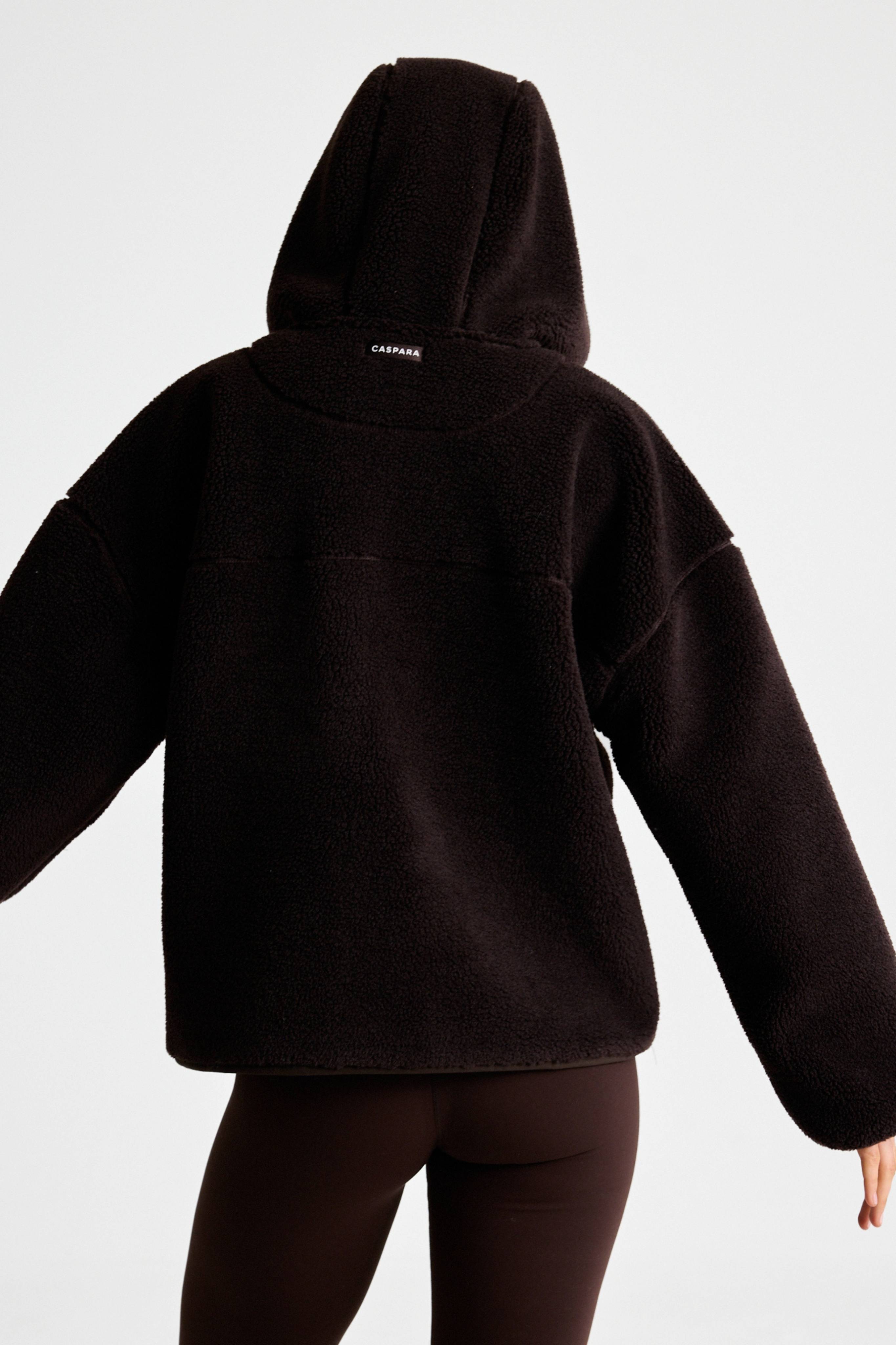 W. Cloudfleece™ Jacket w. hood - Espresso